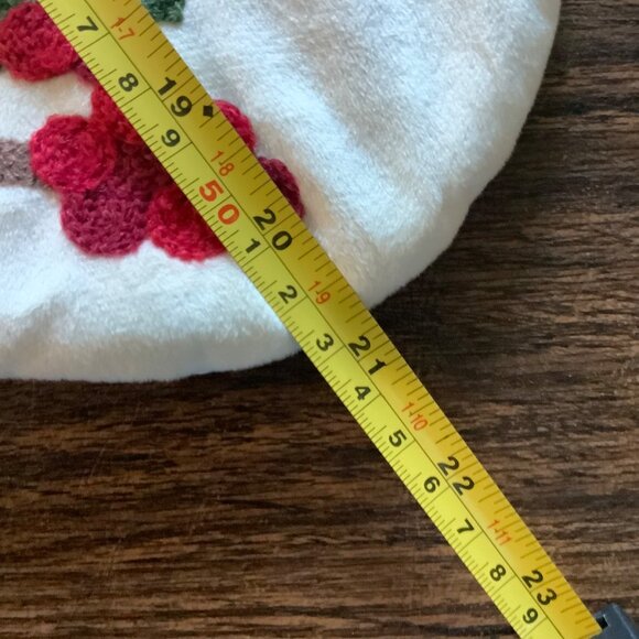 Valery Madelyn Take Me Home Cardinal Mistletoe Crewel Christmas Stocking 21" - Picture 5 of 7